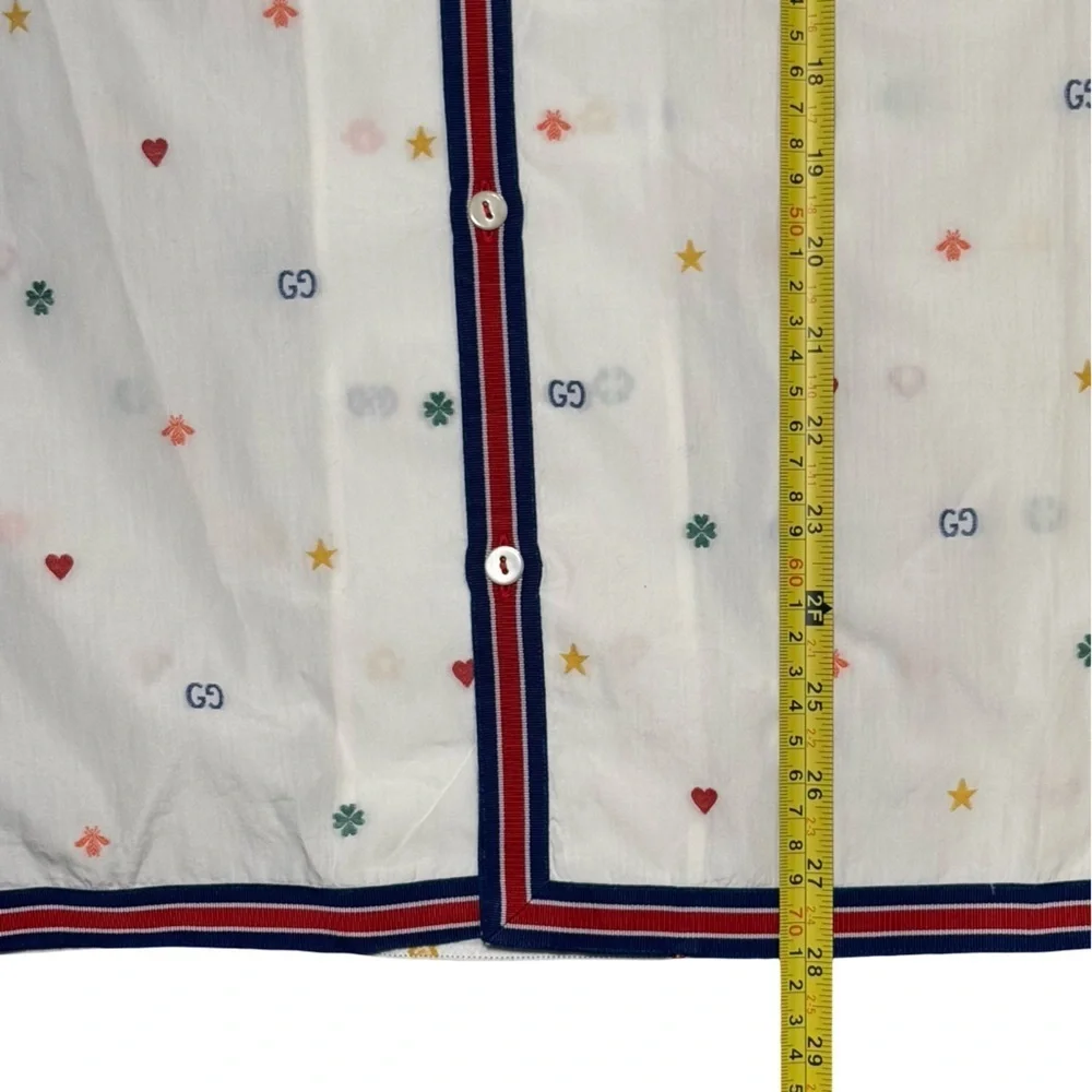 Gucci Fil Coupe Multi Symbol Bowling Shirt